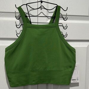 NWT - Athleta - Aurora High Neck V-Back Tank - Green - sz XL